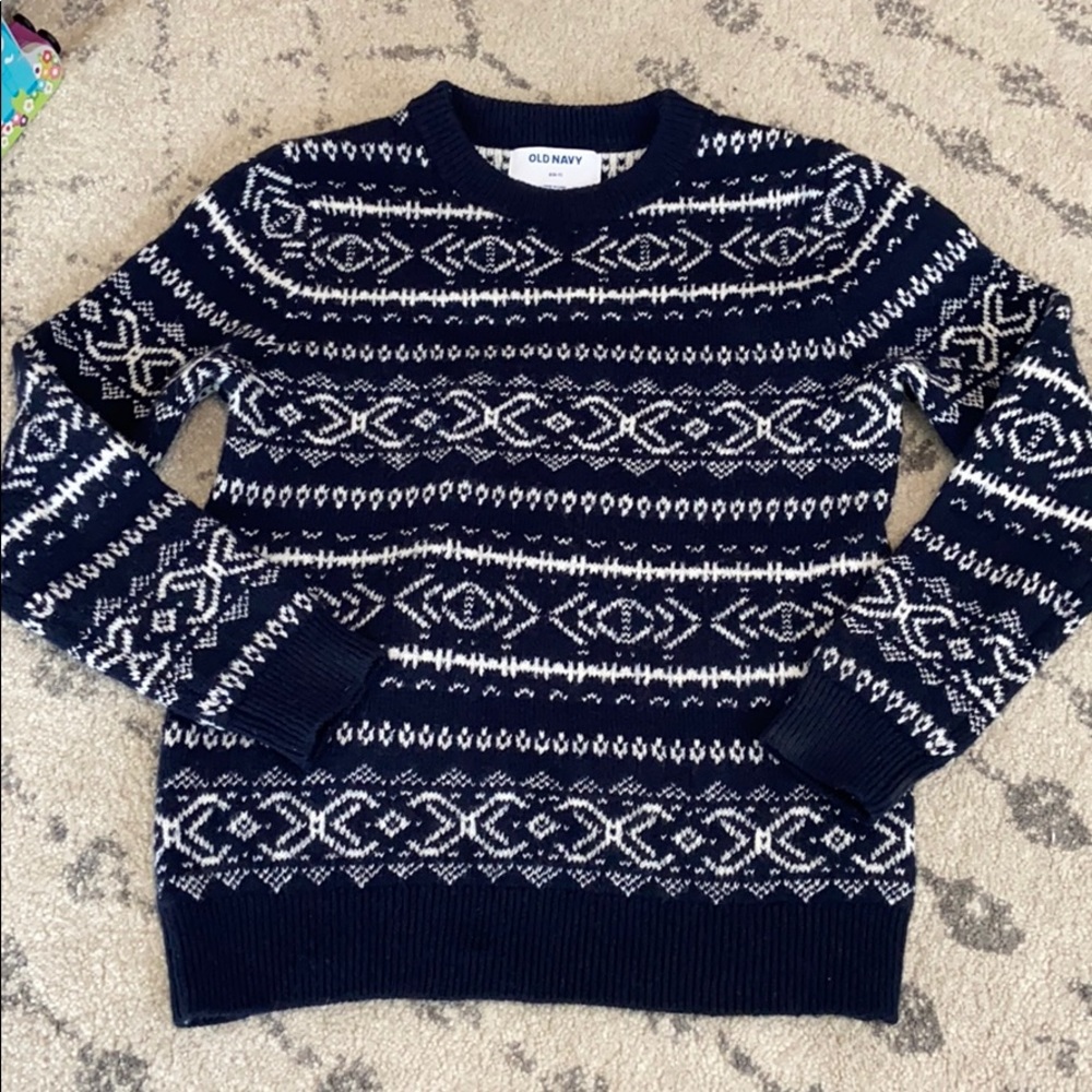 Boys Old Navy Fair Isle sweater